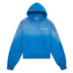 Thirteen Studios Embroidered Logo Hoodie Blue Front Side