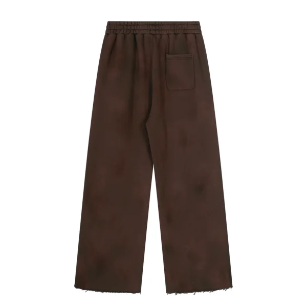 Thirteen Studios Embroidered Relaxed Sweatpant Brown Back Side