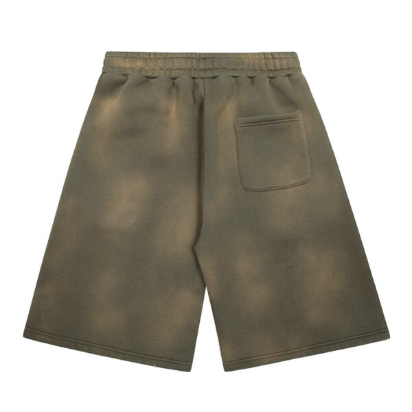 Thirteen Studios Embroidered Triple Logo Sweat Shorts Back Side