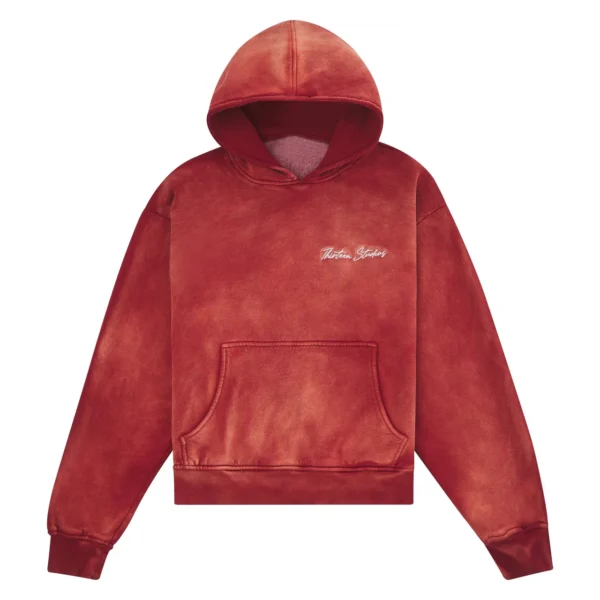Thirteen Studios James Hoodie Faded Red Front Side