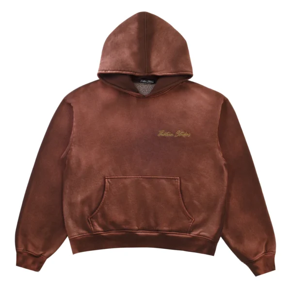 Thirteen Studios Logo Hoodie Brown Front Side