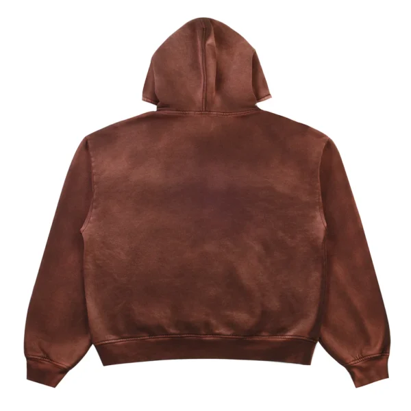 Thirteen Studios Logo Hoodie Brown Back Side
