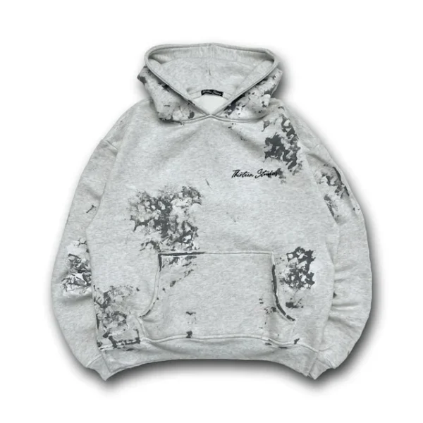 Thirteen Studios Paint Stained Hoodie Front Side
